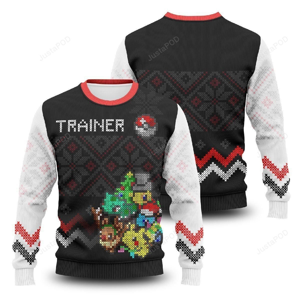 Pokemon League Ugly Christmas Sweater, Perfect Holiday Gift