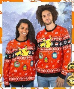 Pokemon Merry Christmas Ugly Christmas Sweater, Perfect Holiday Gift