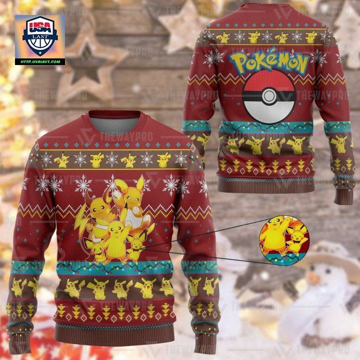 Pokemon Pika Pika Imitation Ugly Sweater And Sweater
