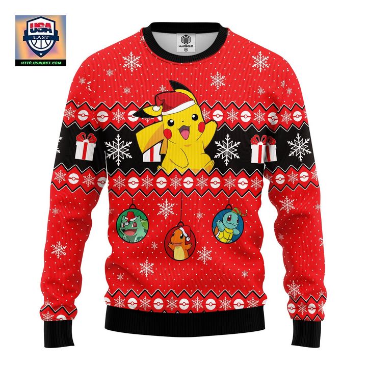 Pokemon Pikachu 3 Ugly Christmas Sweater Amazing Gift Idea Thanksgiving Gift
