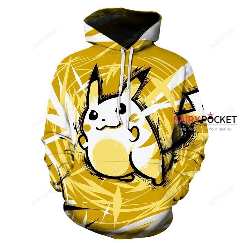 Pokemon Pikachu 3D All Over Print Hoodie & Zip Hoodie