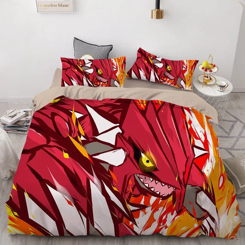 Pokemon Pikachu Duvet Cover Quilt Cover Pillowcase Bedding Set Bed Linen Home Bedroom Decor