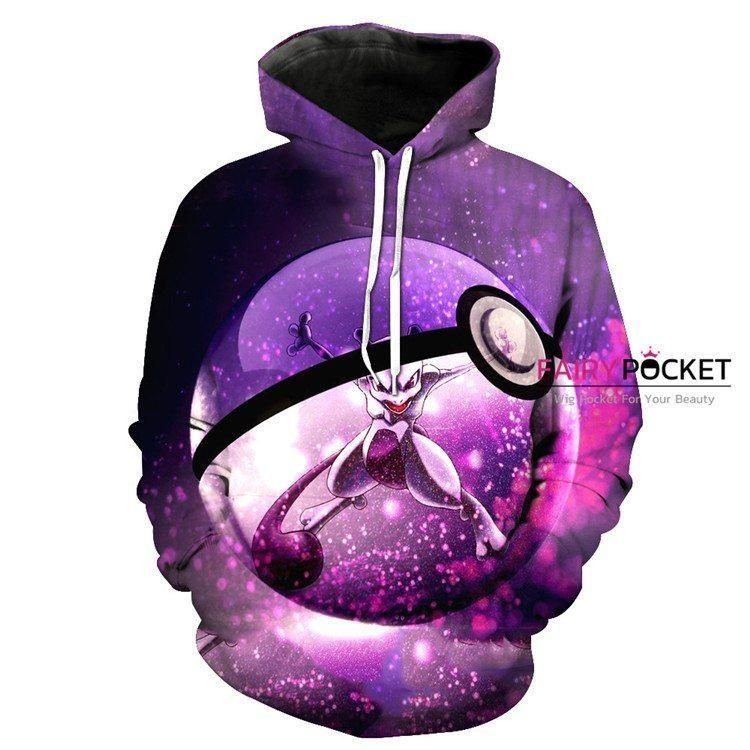 Pokemon Purple 3D All Over Print Hoodie & Zip Hoodie