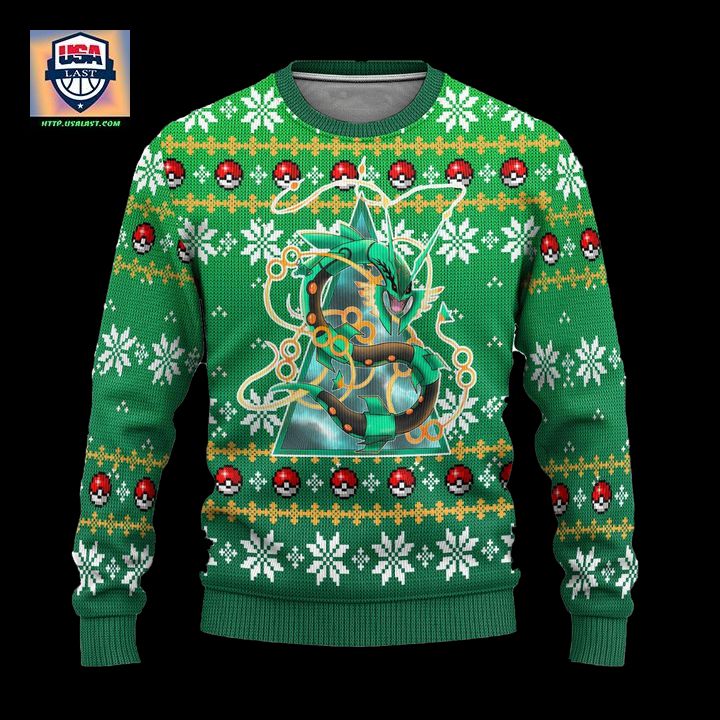 Pokemon Rayquaza Anime Ugly Christmas Sweater Xmas Gift