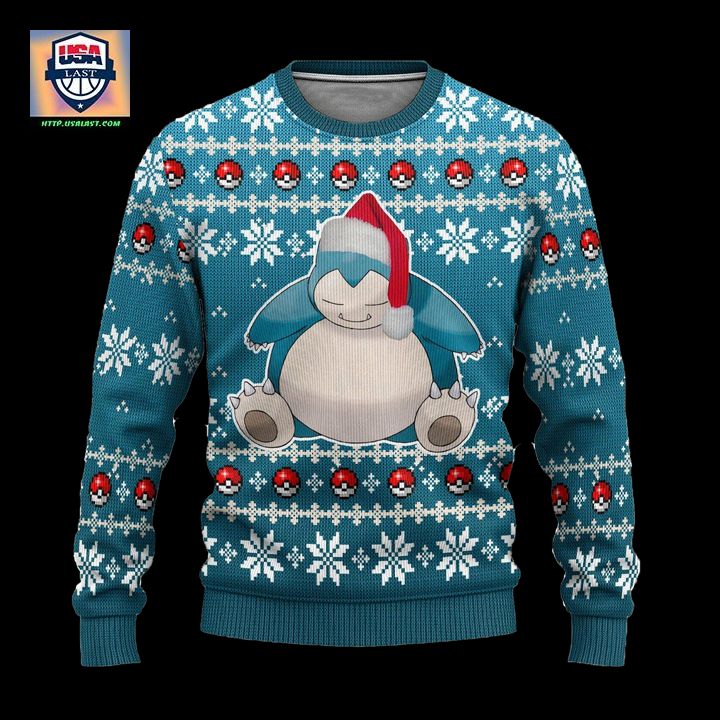 Pokemon Snorlax Anime Ugly Christmas Sweater Xmas Gift