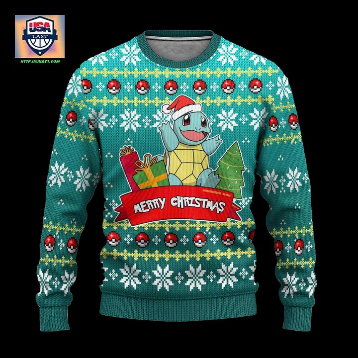 Pokemon Squirtle Anime Ugly Christmas Sweater Xmas Gift