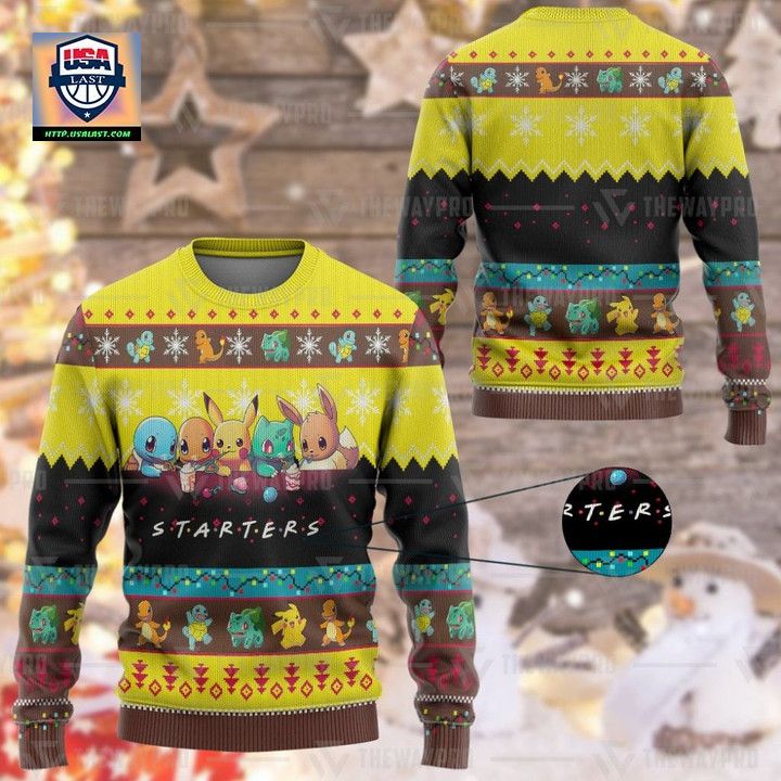 Pokemon Starters Imitation Ugly Sweater And Sweater