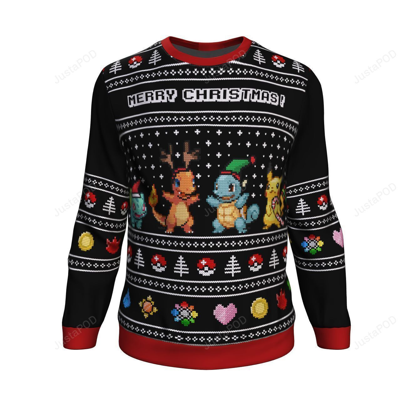 Pokemon Starters Ugly Christmas Sweater,