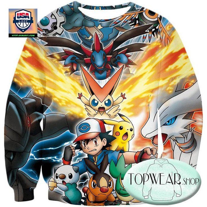 Pokemon Sweaters Ketchum Pokemons 3D Sweater Tn3913