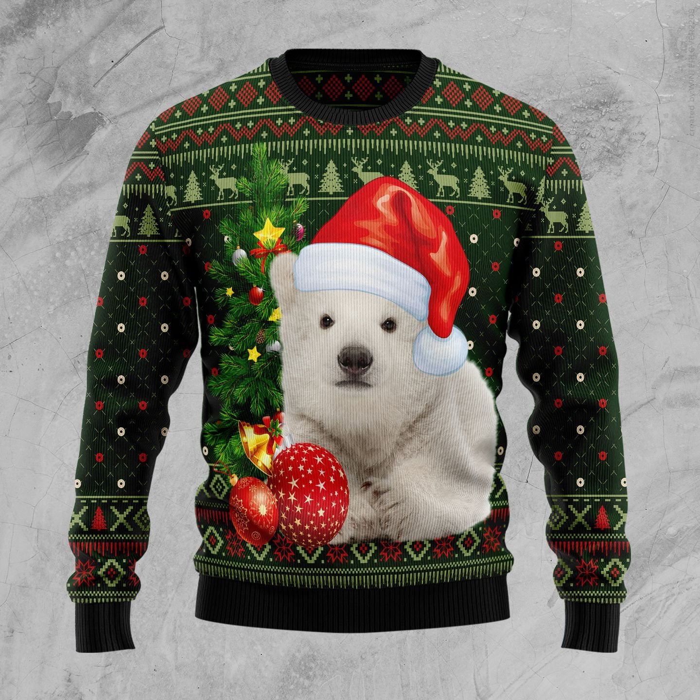 Polar Bear Cute Christmas Ugly Christmas Sweater, Perfect Holiday Gift