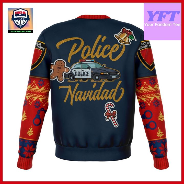 Police Navidad Xmas Police Officer Cops 3d Ugly Christmas Sweater