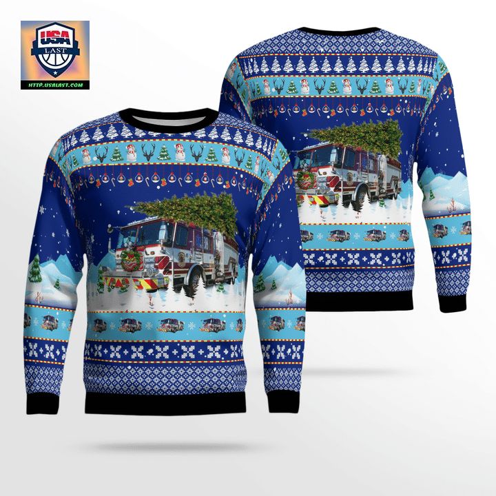 Polk County Fire Rescue Christmas AOP Sweater