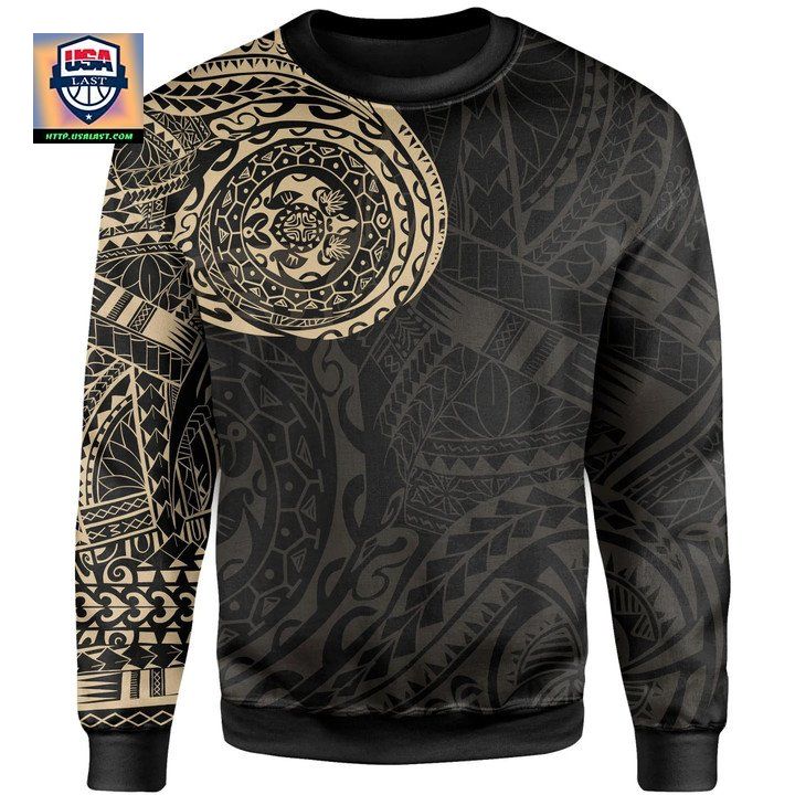 Polynesian Tattoo Style Sweater Version 20 Knitted Long-Sleeved Sweater 