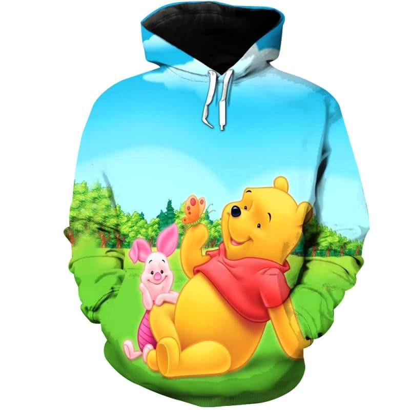 Pooh 3D All Over Print Hoodie & Zip Hoodie