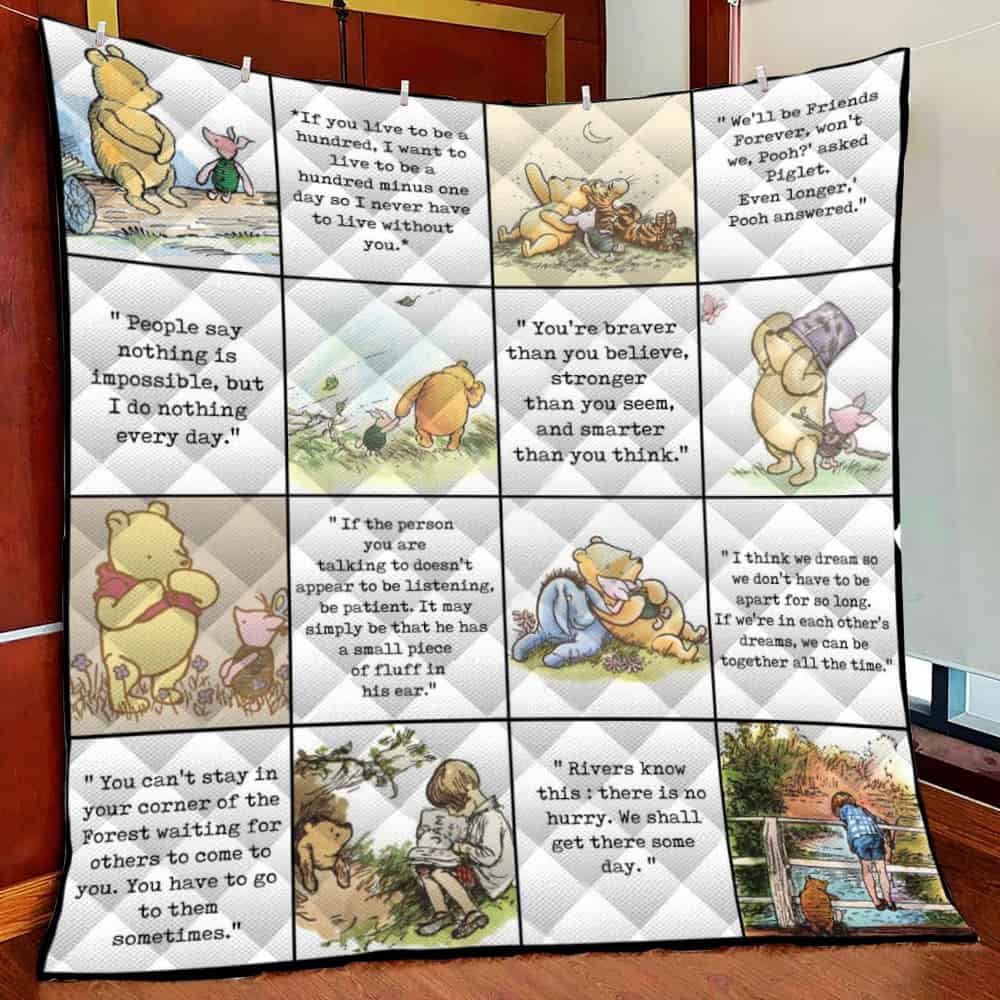 Pooh And Friends Fleece Blanket Quilt Blanket