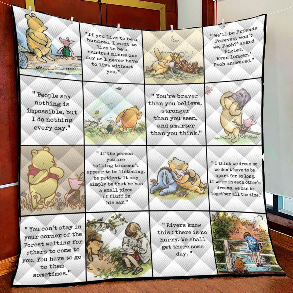Pooh And Friends Fleece Blanket Quilt Blanket