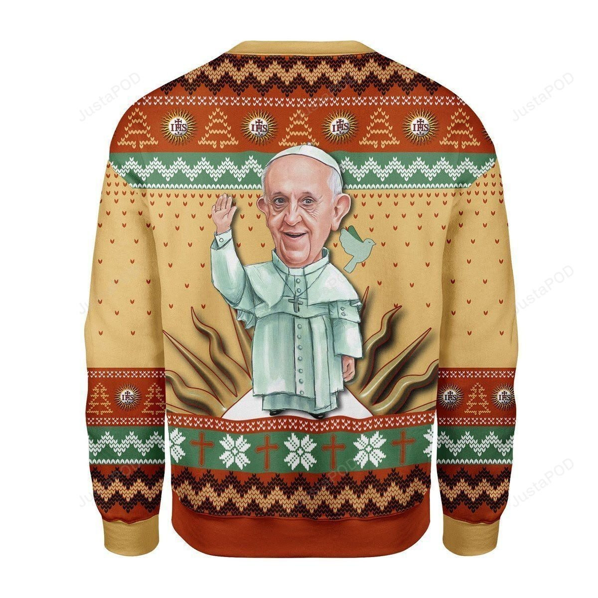 Pope Francis Ugly Christmas Sweater, Perfect Holiday Gift