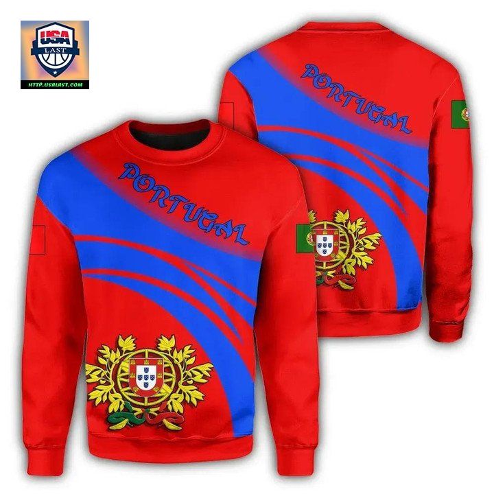 Portugal Coat Of Arms Sweater Cricket Style J5W