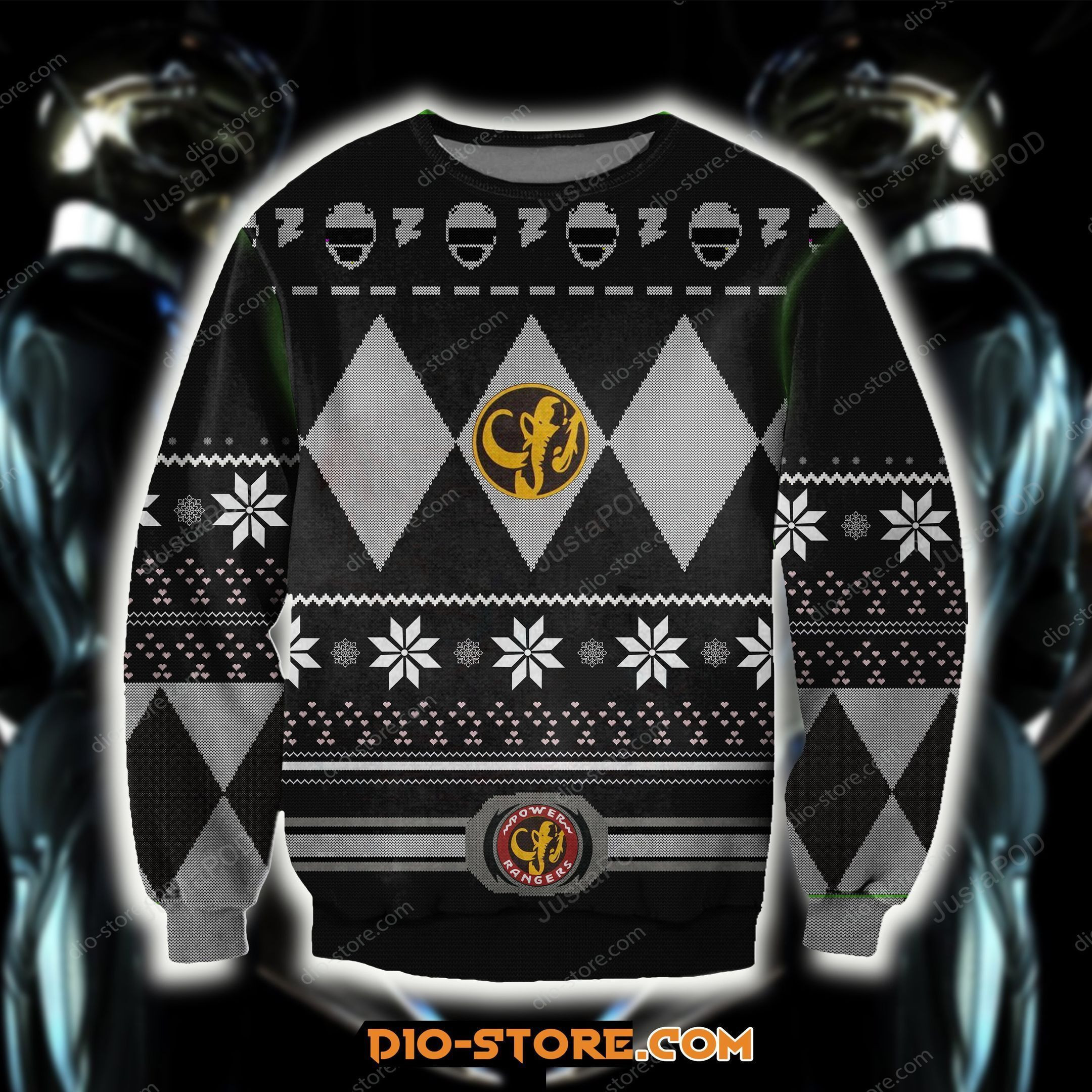 Power Rangers 1993 Ugly Christmas Sweater, Perfect Holiday Gift