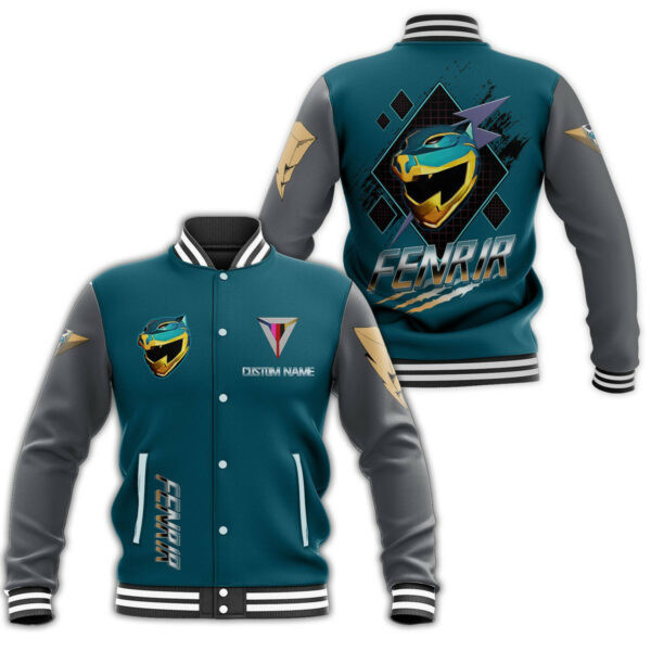 Power Rangers Hyperforce Personalized Name Baseball Jacket for Men & Women | Superhero Fan Gift