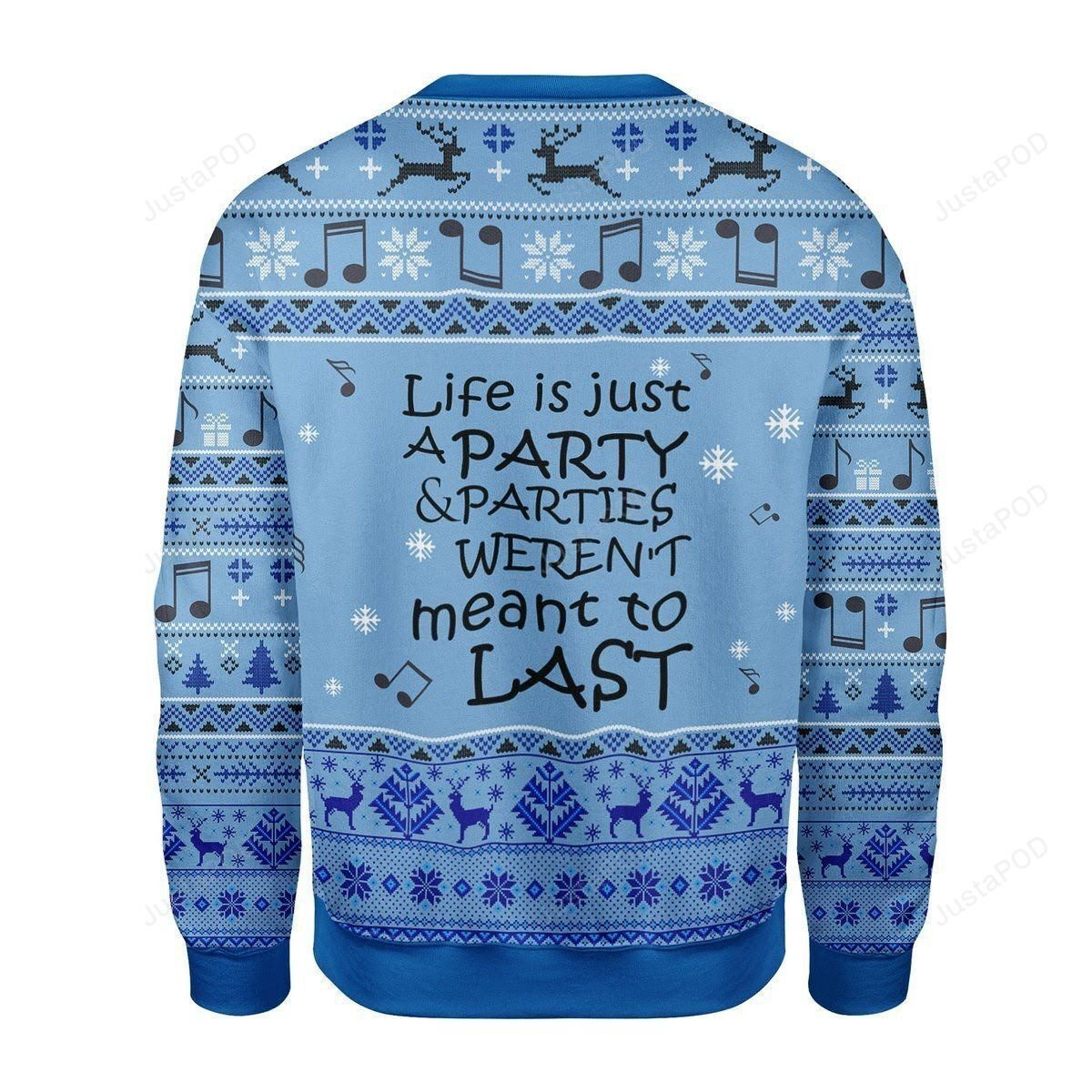 Prince Rogers Nelson Life Is Just A Party &Amp;Amp; Parties Weren'T Mean To Last Ugly Christmas Sweater