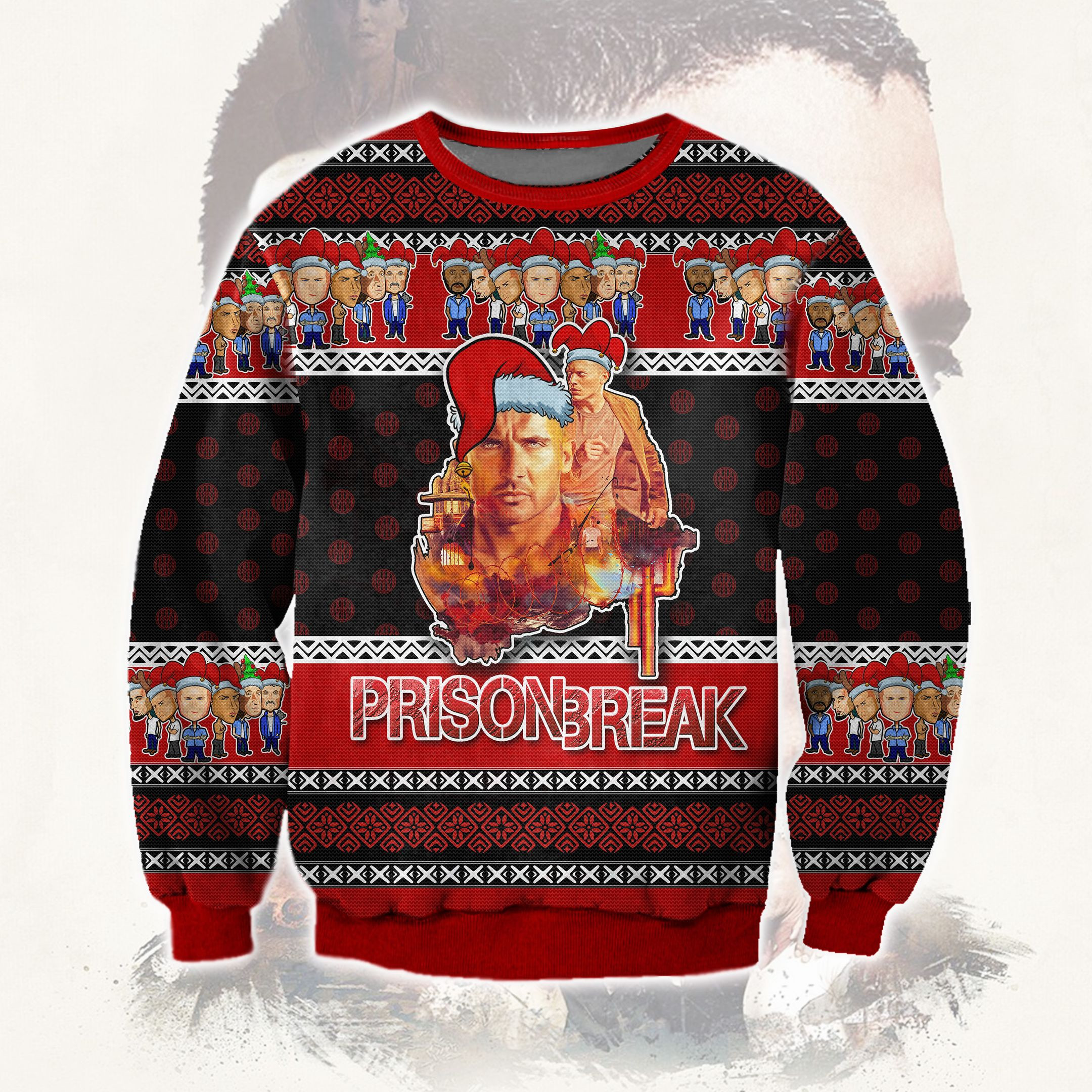 Prison Break Ugly Christmas Sweater