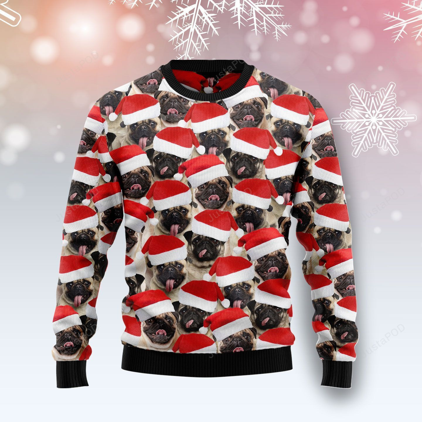Pug Group Awesome Ugly Christmas Sweater, Perfect Holiday Gift