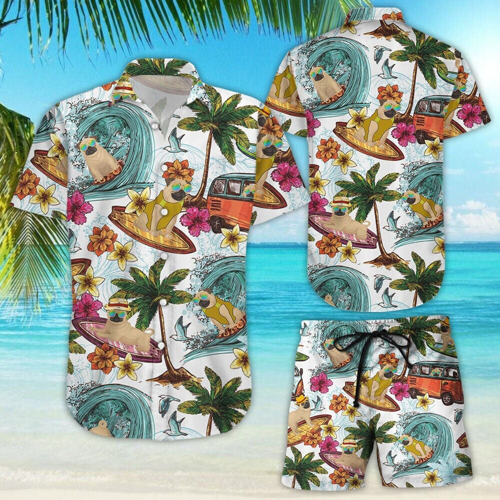 Pug In Hawaiian Shirt