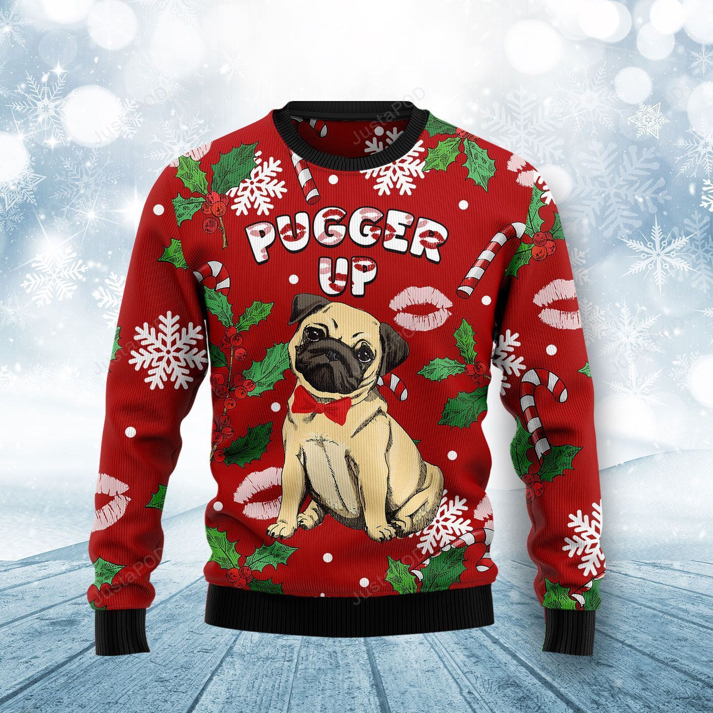 Pugger Up Ugly Christmas Sweater, Perfect Holiday Gift
