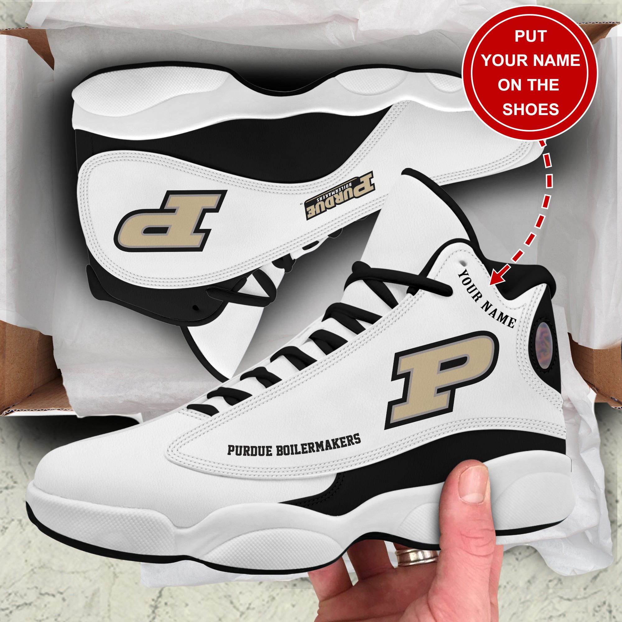 Purdue Boilermakers JD13 Sneakers Shoes for Men & Women | Stylish Streetwear Shoes