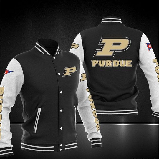 Purdue Boilermakers Varsity Baseball Jacket for Men & Women | NCAA Team Fan Gift