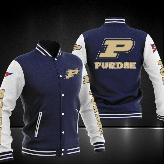 Purdue Boilermakers Varsity Baseball Jacket for Men & Women | NCAA Team Fan Gift