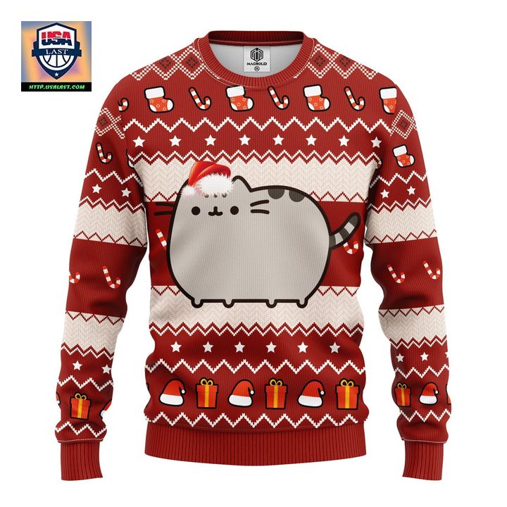 Pusheen Ugly Christmas Sweater Amazing Gift Idea Thanksgiving Gift