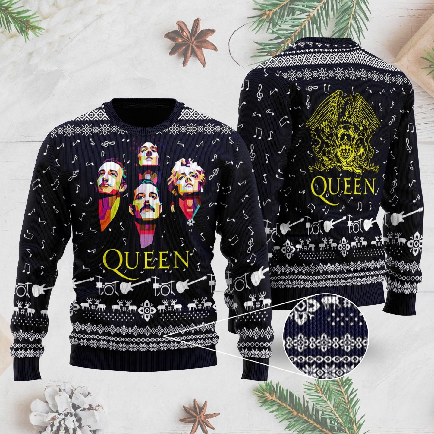 Queen Band Ugly Christmas Sweater,