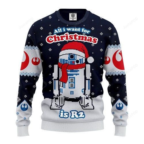 R2 Star Wars Xmas Christmas For Unisex Ugly Christmas Sweater,
