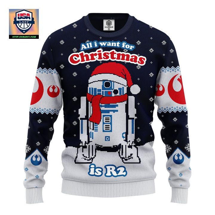 R2 Star Wars Xmas Ugly Christmas Sweater Amazing Gift Idea Thanksgiving Gift