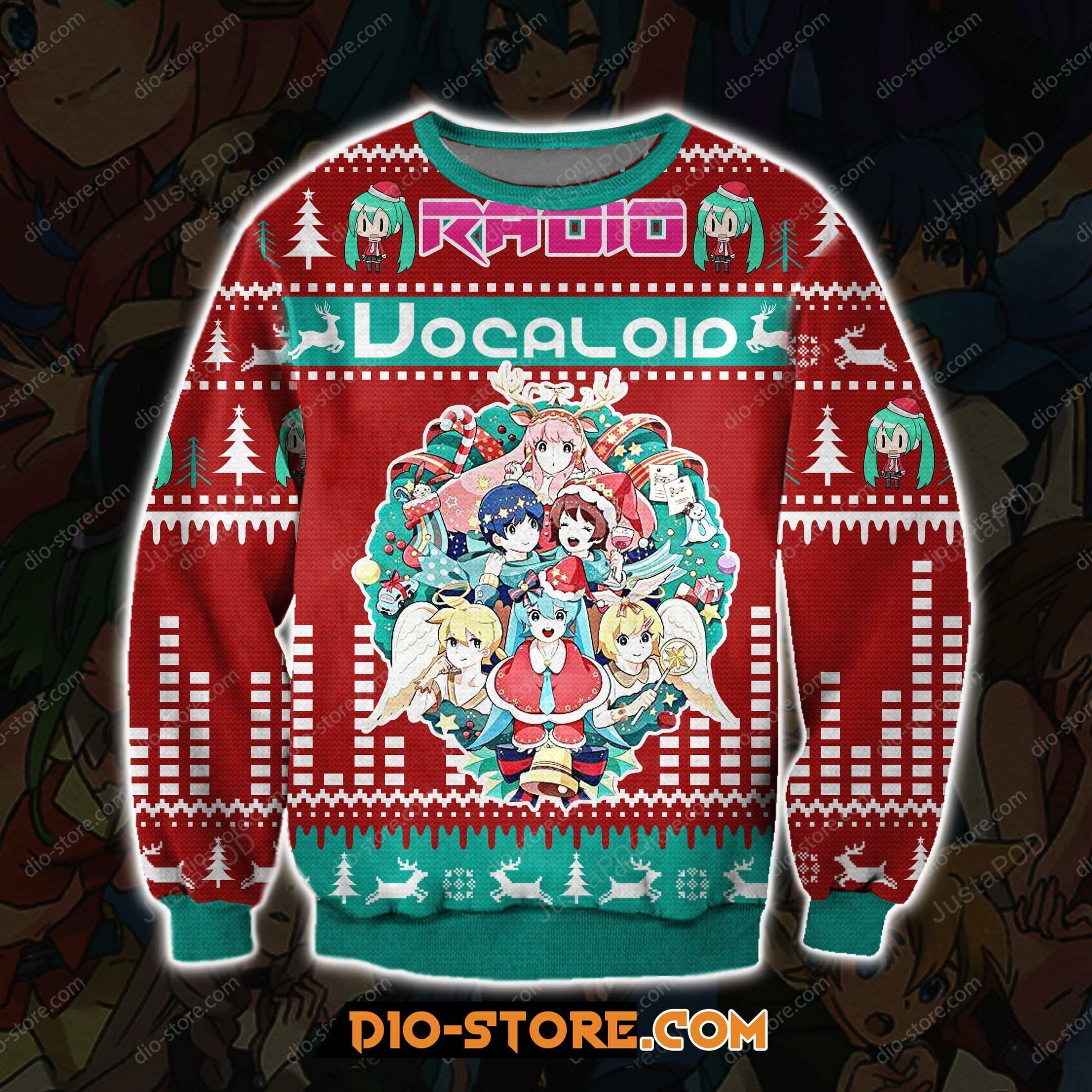 Radio Vocaloid Ugly Christmas Sweater, Perfect Holiday Gift