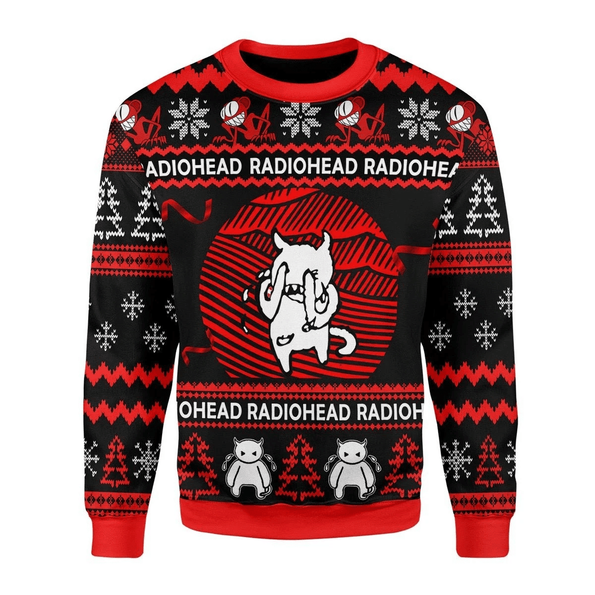 Radiohead Ugly Christmas Sweater, Perfect Holiday Gift