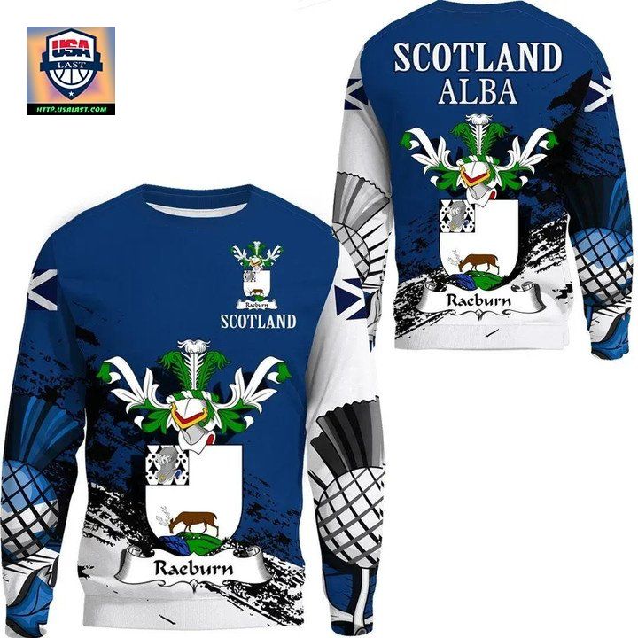 Raeburn Scottish Family Crest Scotland Special Sweater 
