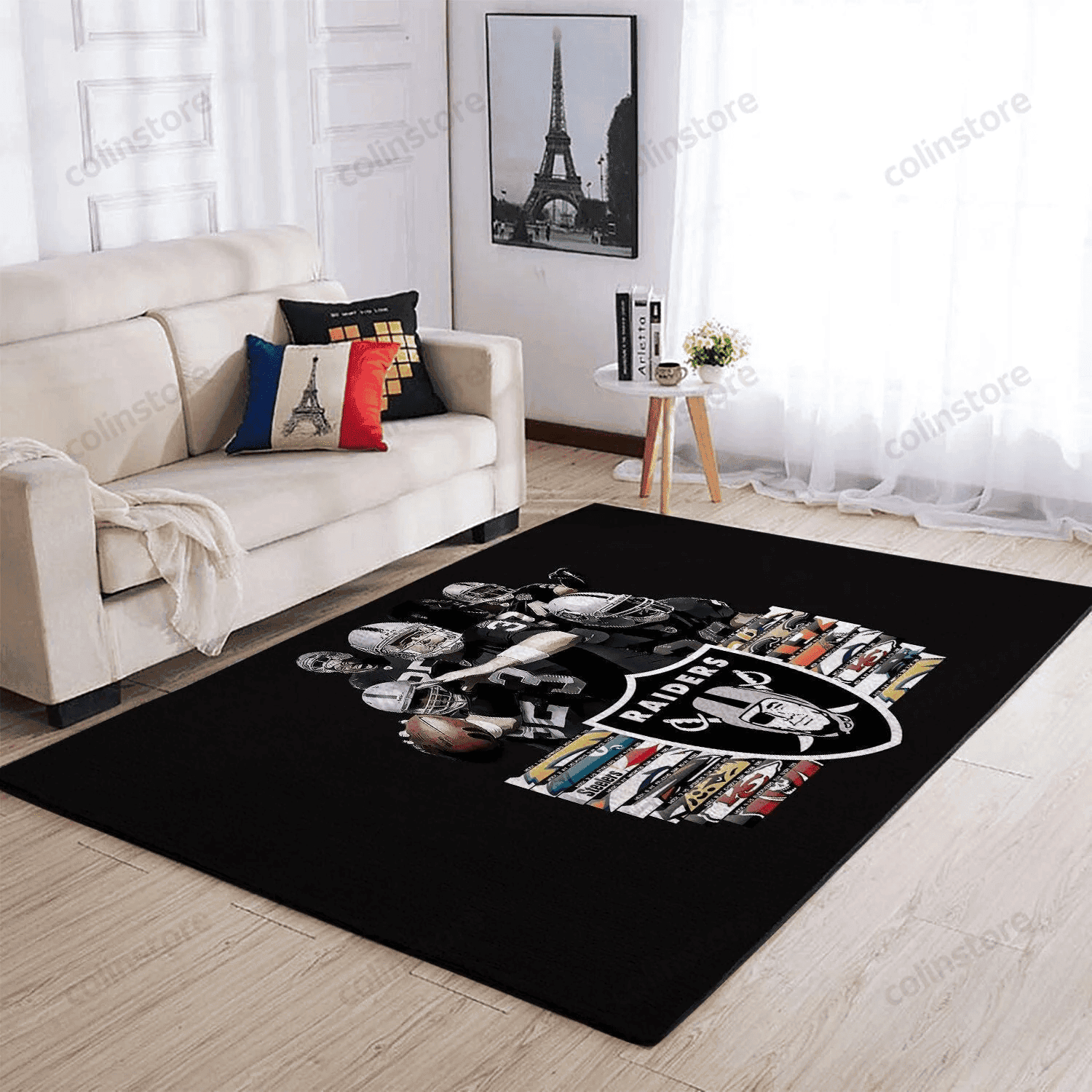 Raiders 3D Rectangle Area Rug – Full Print Carpet For Living Room & Bedroom Home Decor