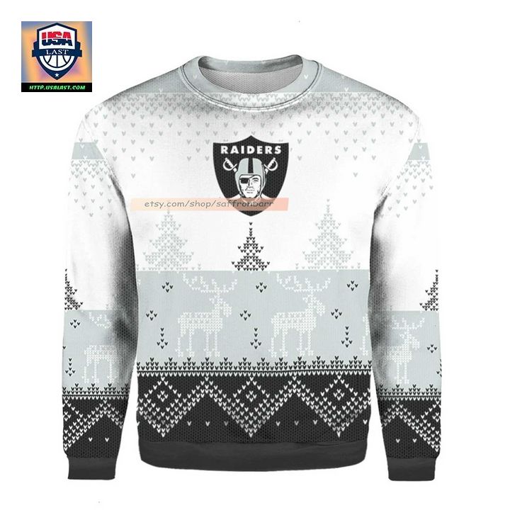 Raiders Christmas Believe Ugly 3D Sweater