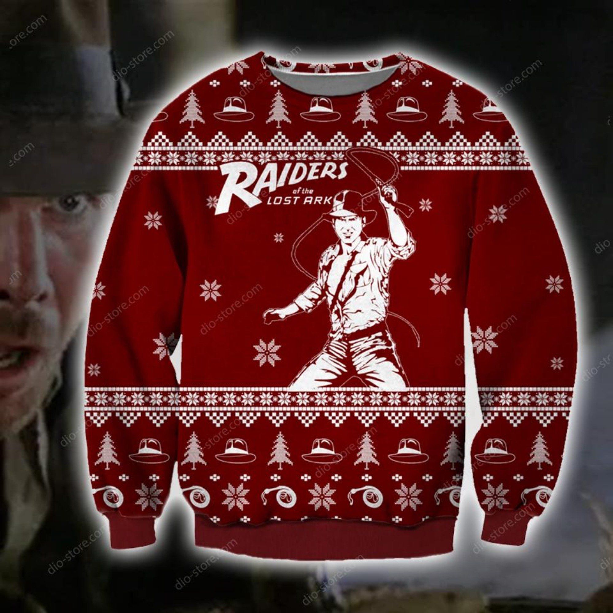Raiders Of The Lost Ark Knitting Pattern 3D Print Ugly Christmas Sweater