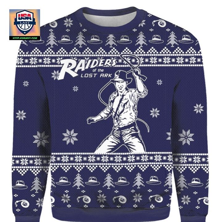 Raiders Of The Lost Ark Ugly Christmas 3D Sweater