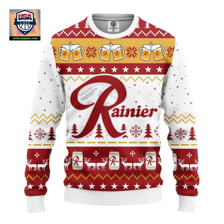 Rainier Beer Ugly Christmas Sweater Amazing Gift Idea Thanksgiving Gift