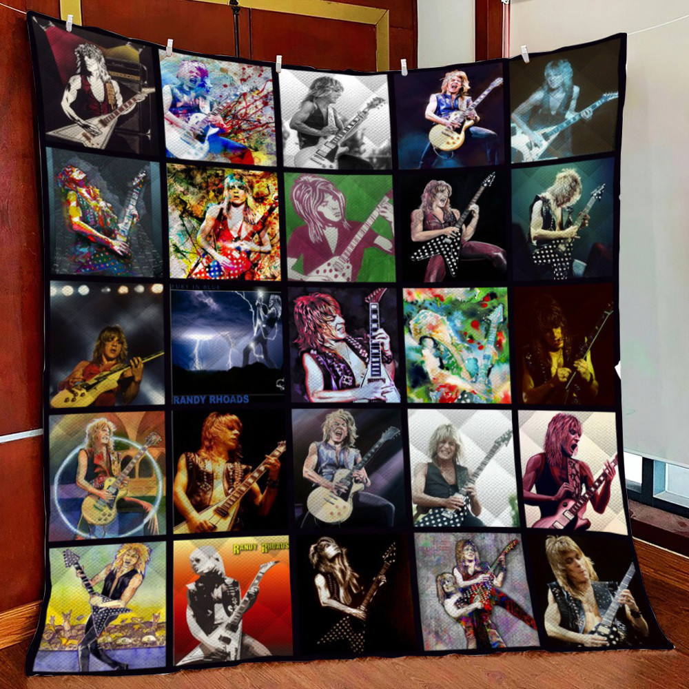 Randy Rhoads Fleece Blanket Quilt Blanket