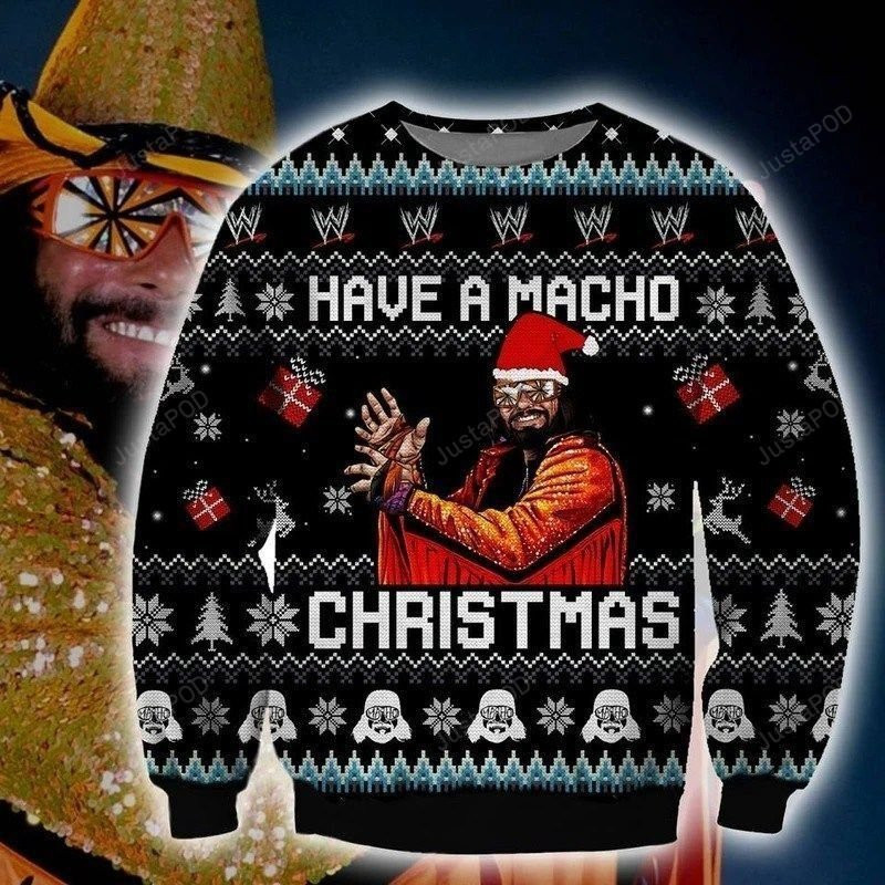 Randy Savage Have A Macho Christmas Ugly Christmas Sweater,