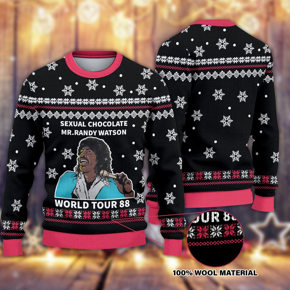Randy Watson And The Sexual Chocolate Ugly Christmas Sweater