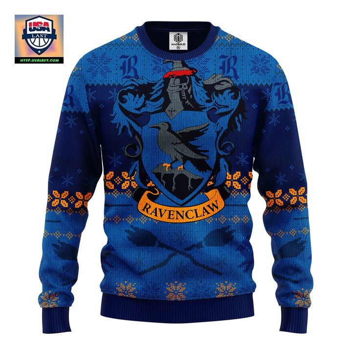Raveclaw Blue Ugly Christmas Sweater Amazing Gift Idea Thanksgiving Gift