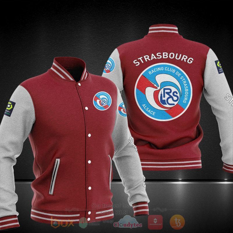RC Strasbourg Alsace Varsity Baseball Jacket for Men & Women | Soccer Team Fan Gift