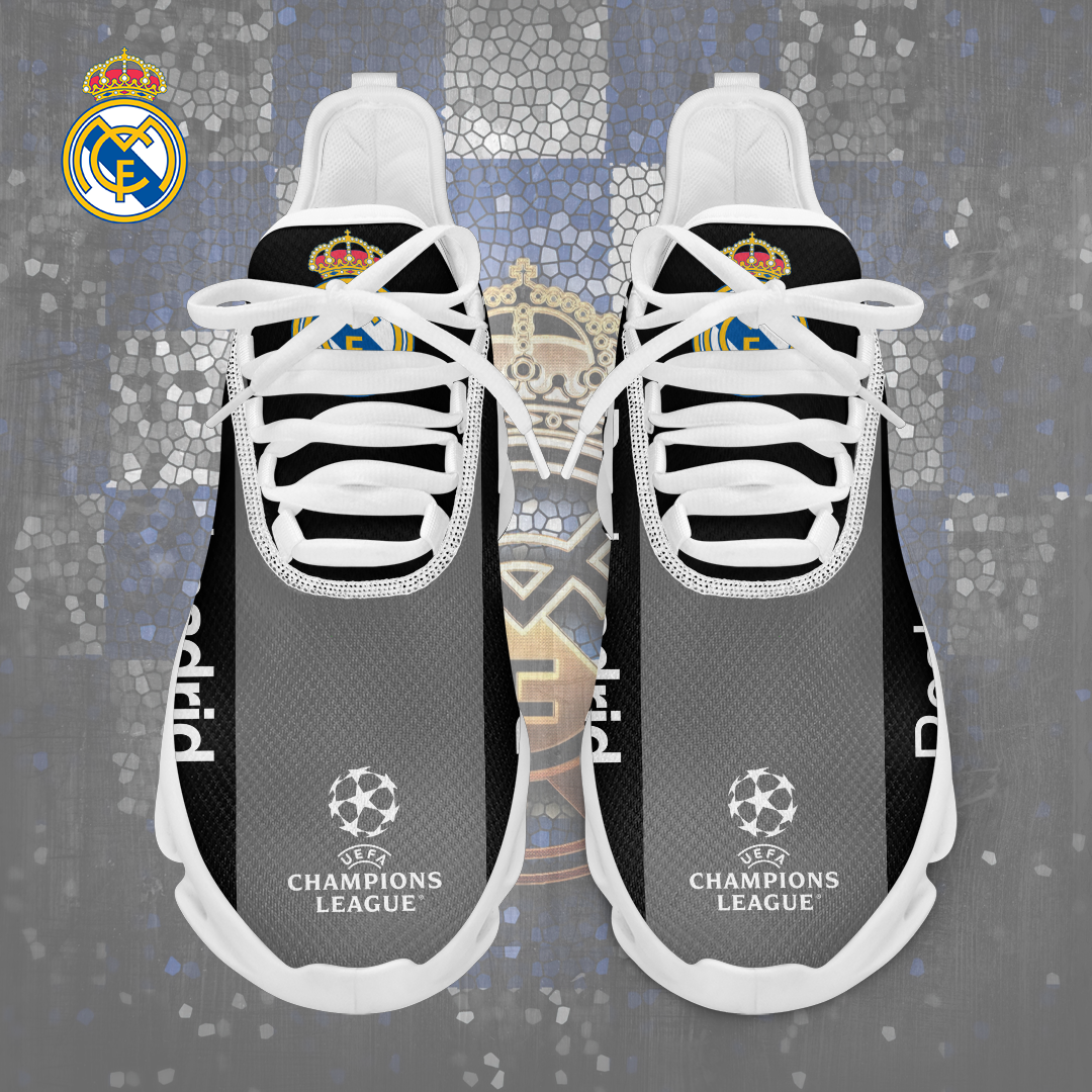 Real Madrid Max Soul Shoes Sneakers for Men And Women – Soccer Fan Shoes, Team Sneakers - Image 4